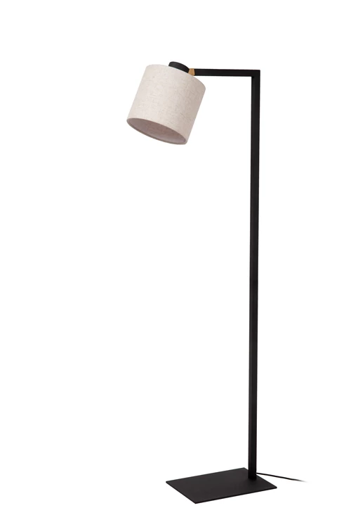 Lucide LESLEY - Floor lamp - 1xE27 - Black - turned off